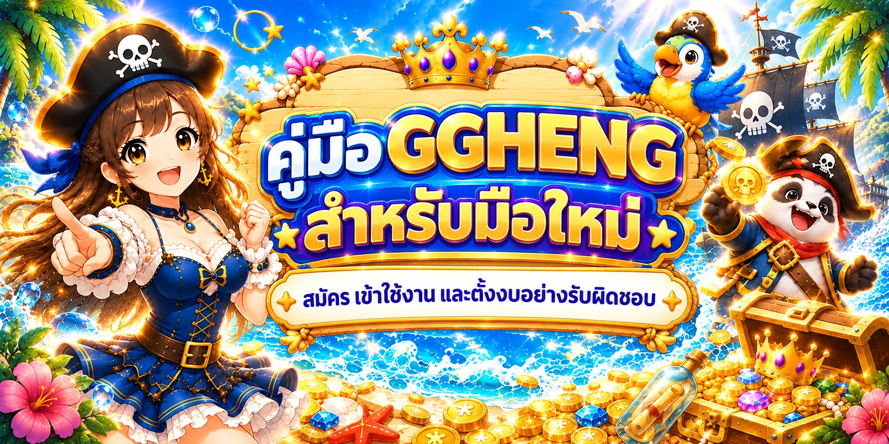 GGHENG คู่มือมือใหม่ | สมัคร ทางเข้า และตั้งงบ